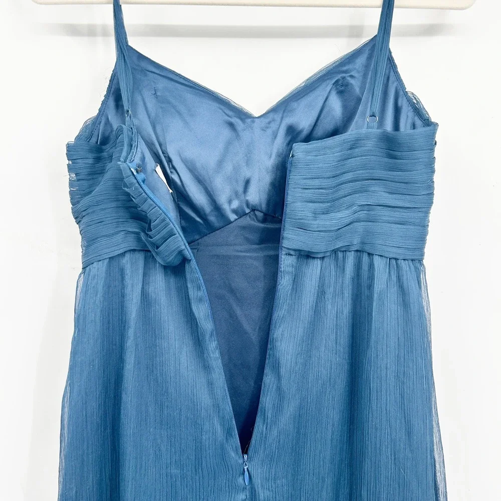 BHLDN Anthropologie Womens Bridgette Chiffon Bridesmaid Romantic Maxi‎ Gown XS - Picture 9 of 9
